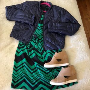 NAVY bomber puffer jacket